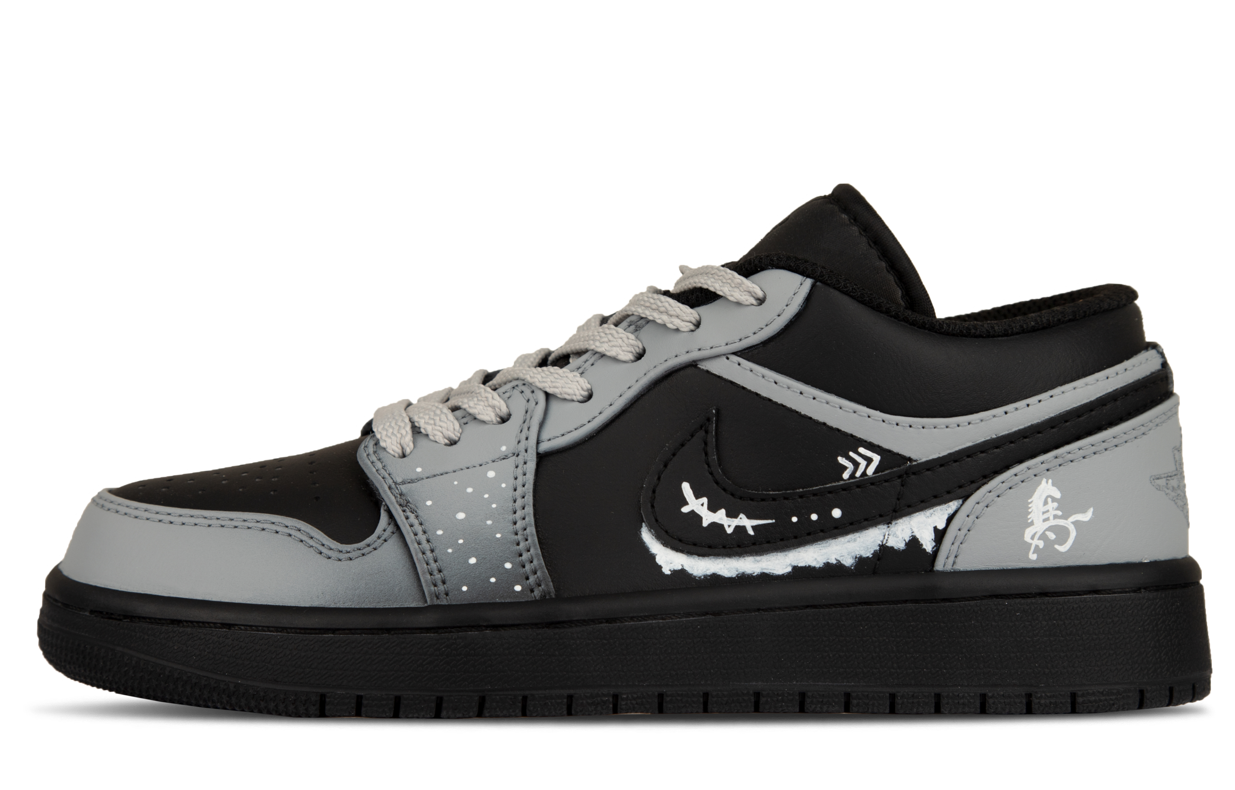 

Jordan Кроссовки Air 1 Leather Cushioning Low top Vintage Basketball Shoes Unisex Black