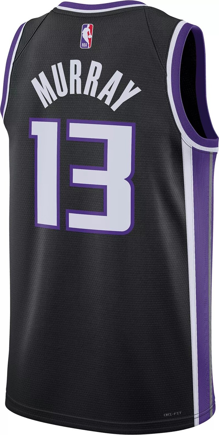 Мужская черная майка Nike Sacramento Kings Keegan Murray #13 Dri-FIT Swingman — фото 3