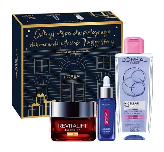 

Подарочный набор средств по уходу, 3 шт. L'Oreal Paris, Revitalift Laser, L'oréal Paris