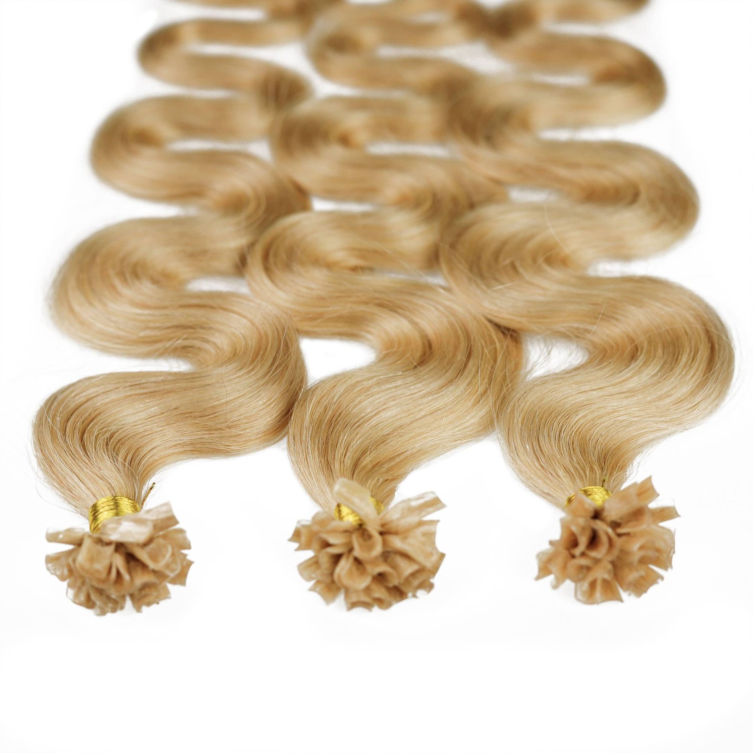 

Накладные волосы bonding extensions echthaar #9/31 lichtblond gold-asch 0.5g Hair2Heart, 50cm, количество 25 шт.