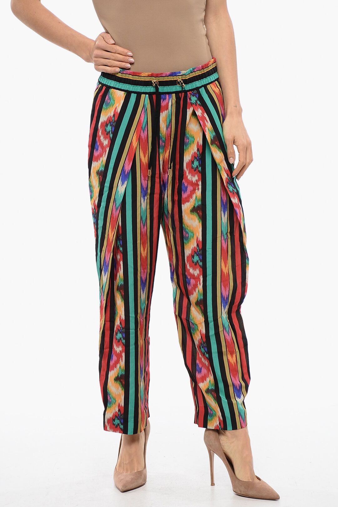 

Брюки женские Balmain, цвет multi