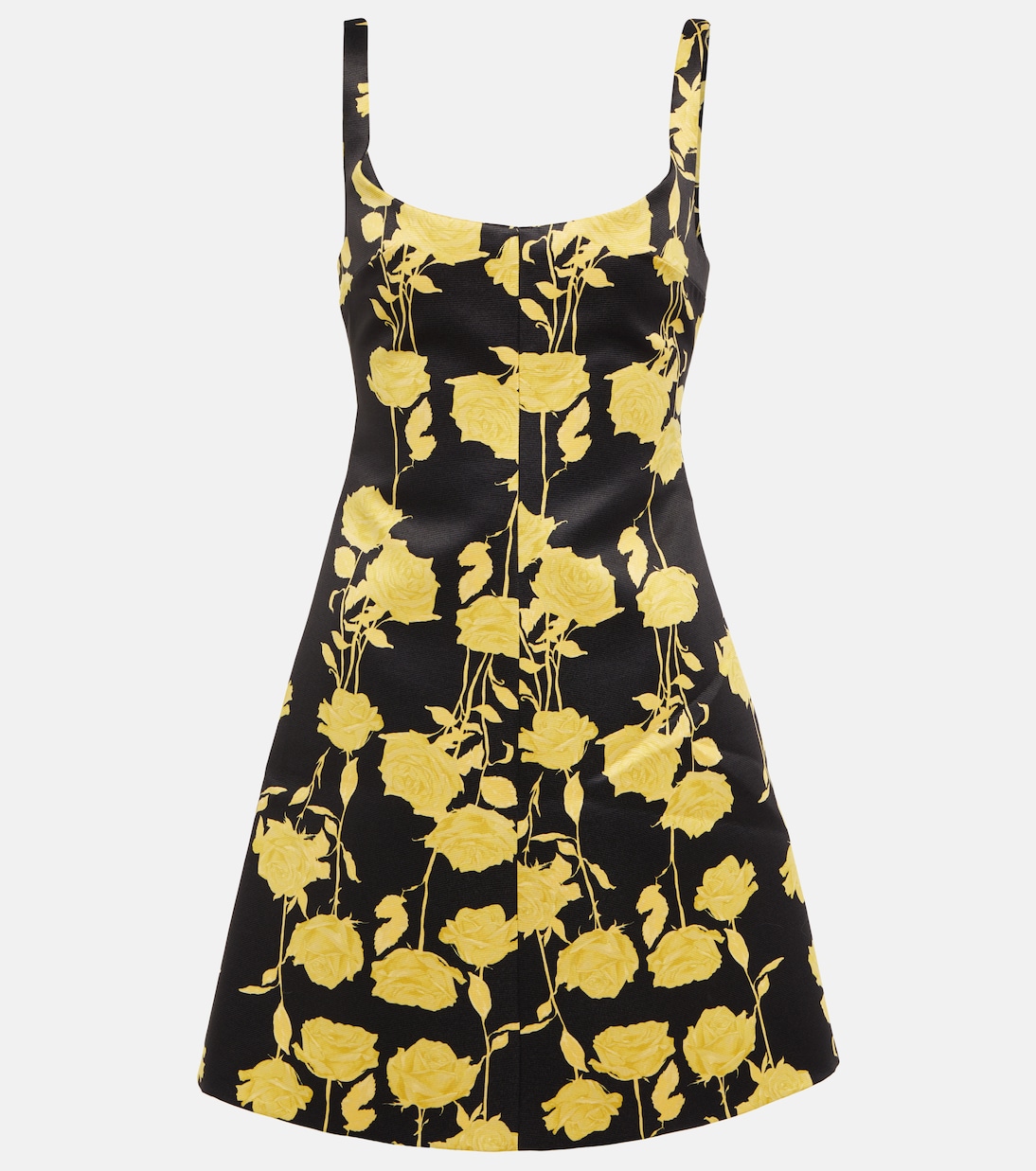

Мини-платье Talia из тафты фай с цветочным принтом Emilia Wickstead, Lemon Rose On Black