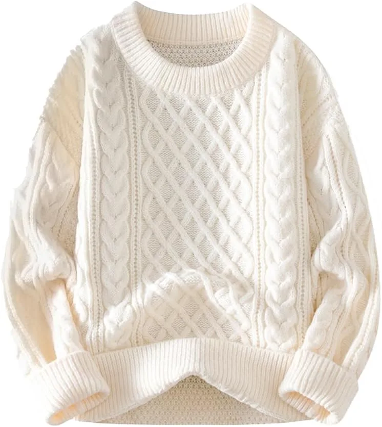 

PRTM 2025 Fall Cable Knit Sweater Long Sleeve Crewneck PRTM EGO