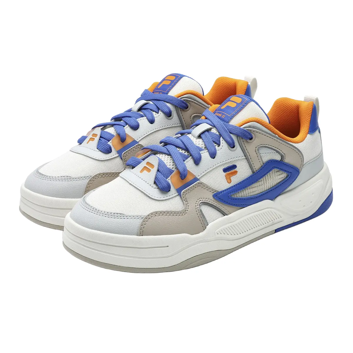 Кроссовки FILA FUSION BANK II Skateboarding Shoes Men Low-top Tofu White/dazzling Blue, белый — фото 2