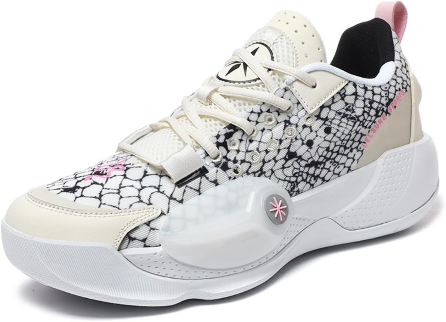 

Мужские баскетбольные кроссовки, дышащие, с амортизацией, противоскользящие, износостойкие, модные спортивные тренировочные ботинки Solastride, бежевый