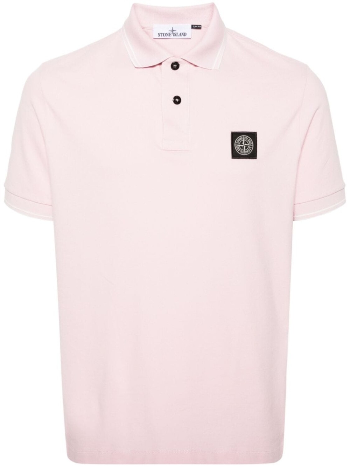 

Stone Island рубашка поло с логотипом Compass, розовый