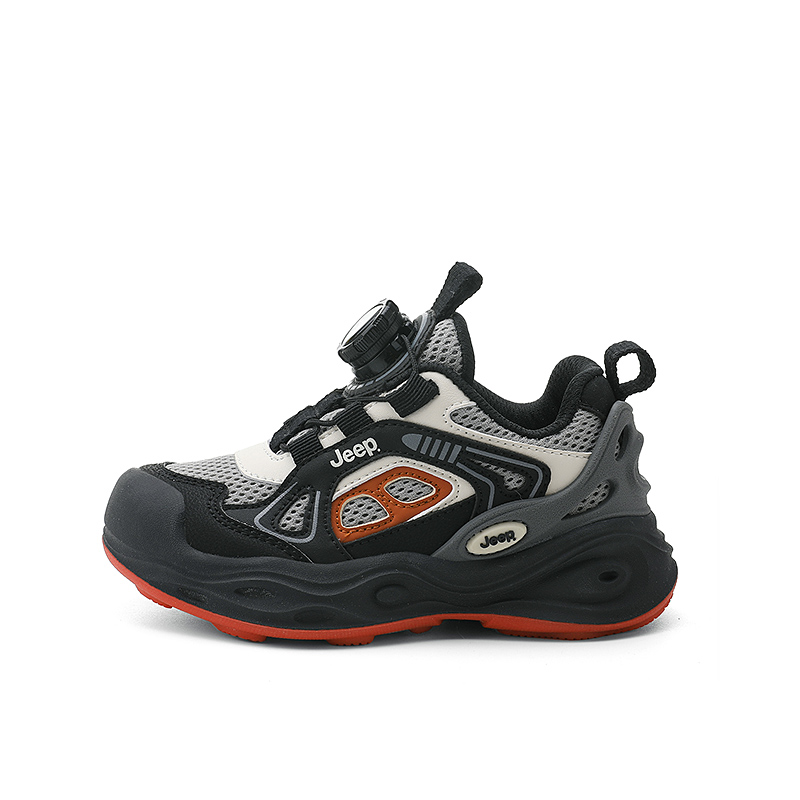 

Низкие детские беговые кроссовки Black Gray Kids' Jeep, Obsidian Black/Mystical Cloud Gray