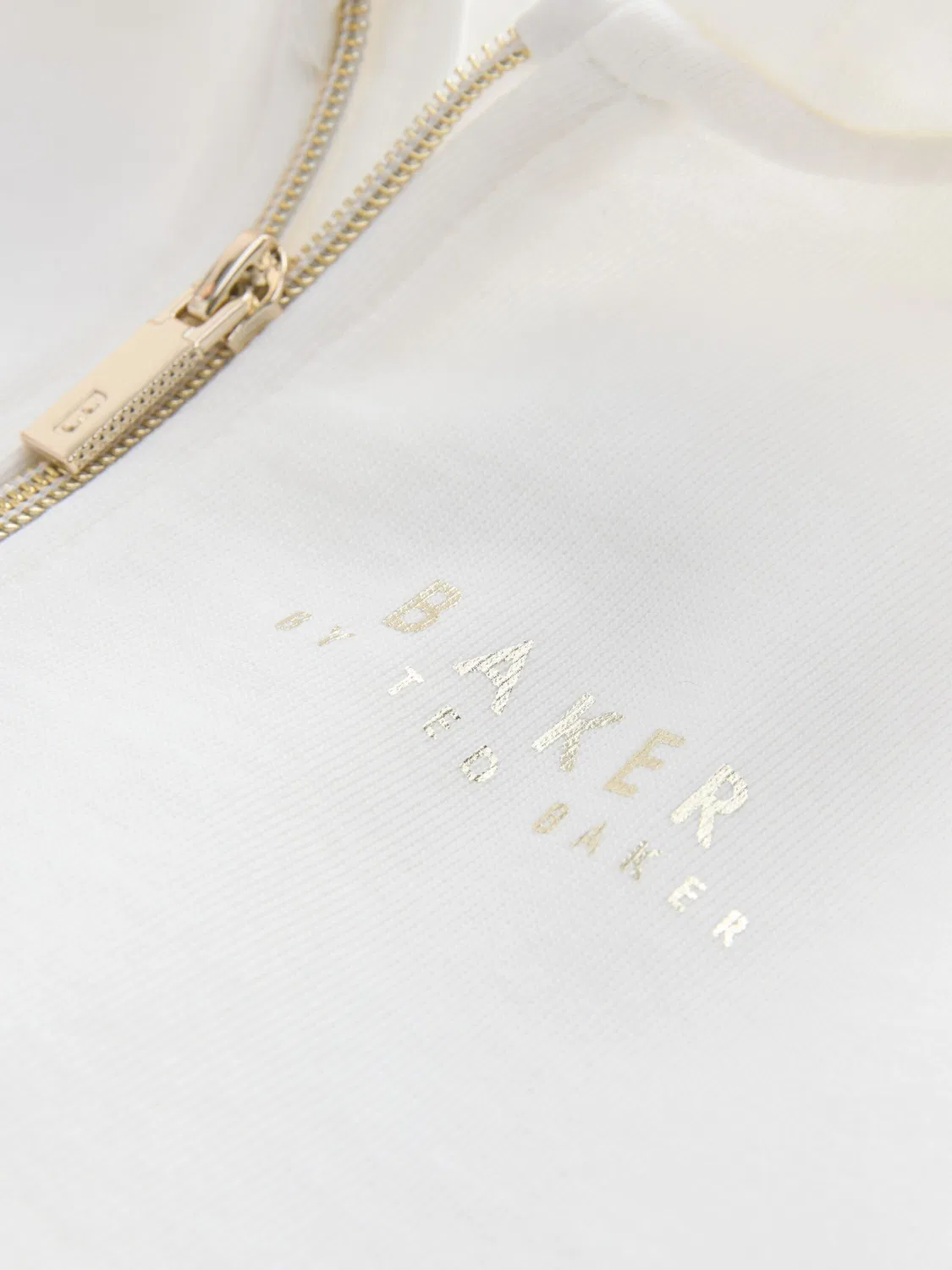 Толстовка на молнии Baker by Ted Baker, кремового цвета — фото 3