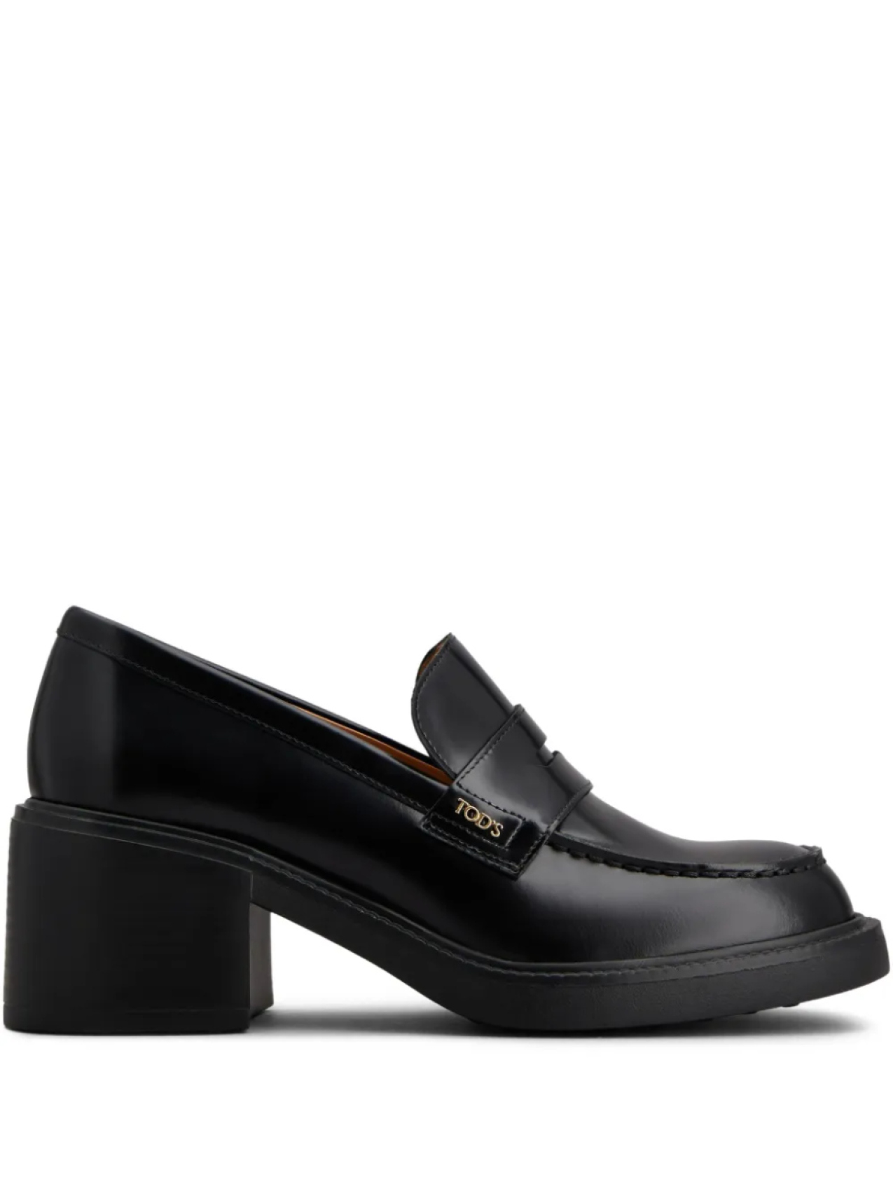 Tod's лоферы на массивной подошве, черный
