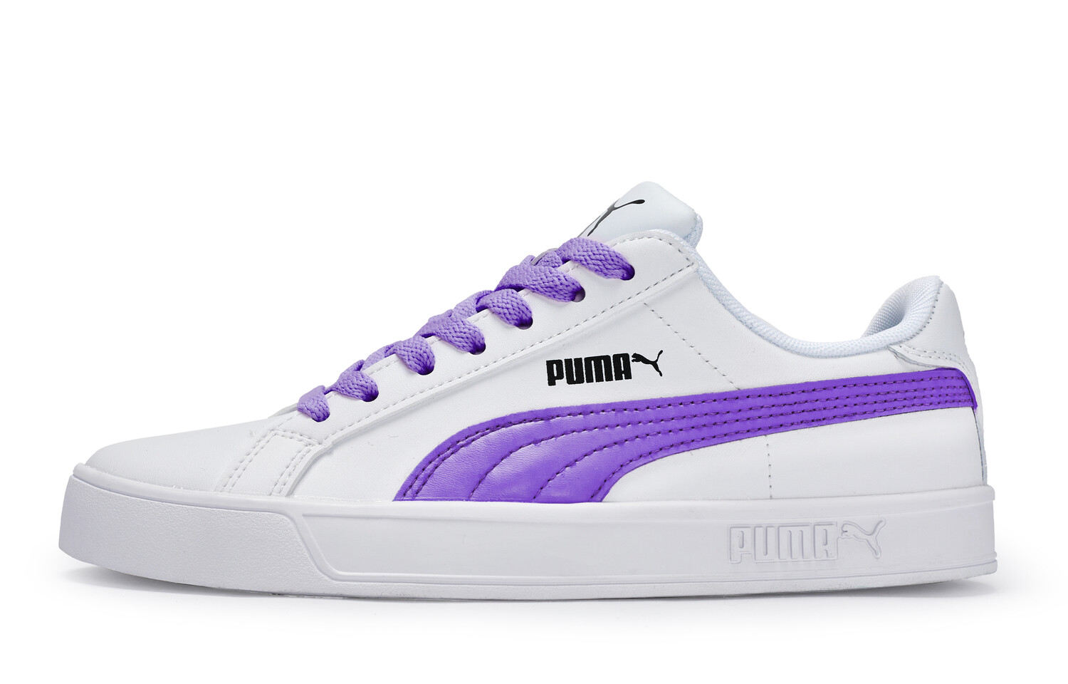 

Кроссовки Puma Smash Vulc Skateboarding Shoes Unisex Low-top White/Purple, фиолетовый