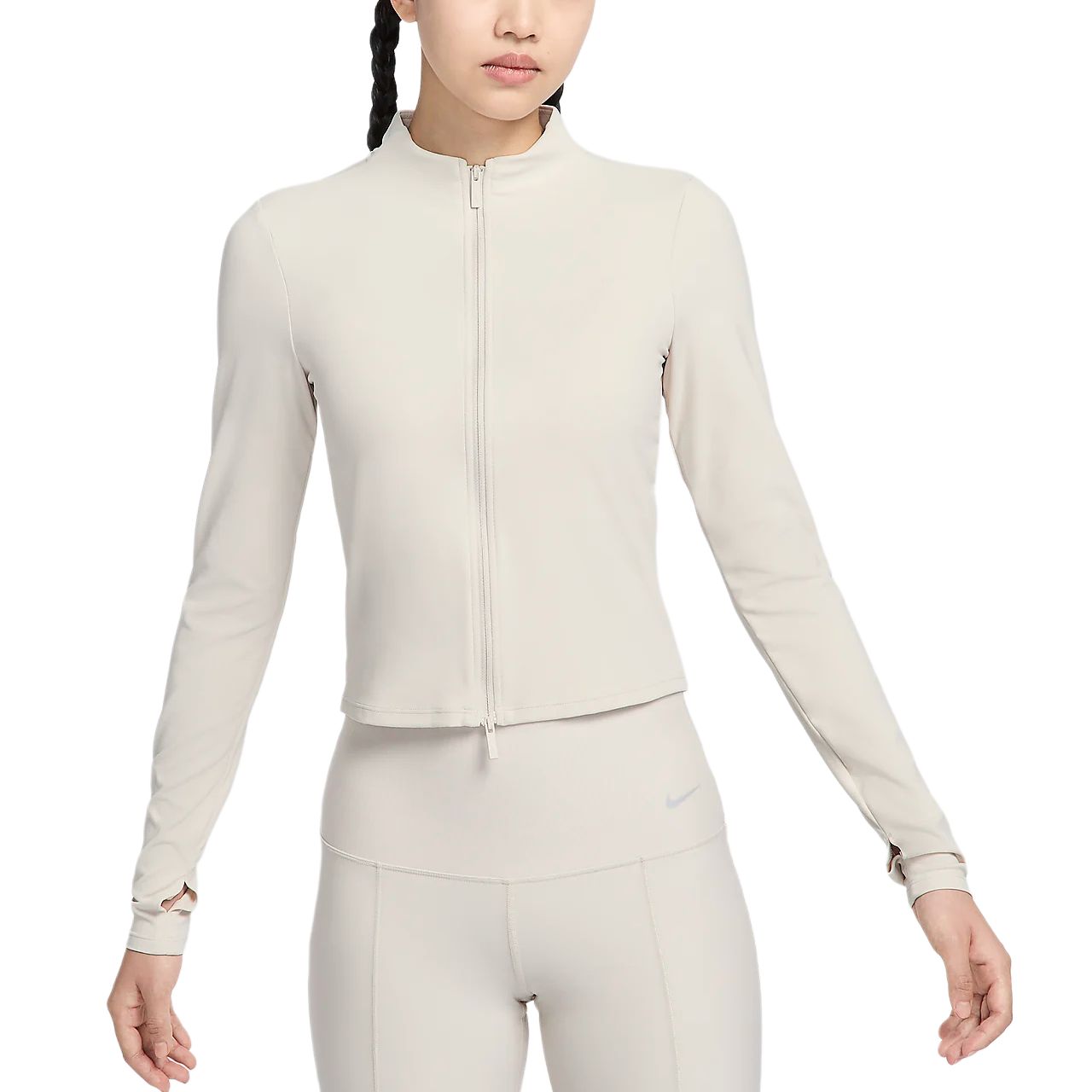 Nike Женская куртка Dri-Fit, Light Earth Umber/White — фото 3