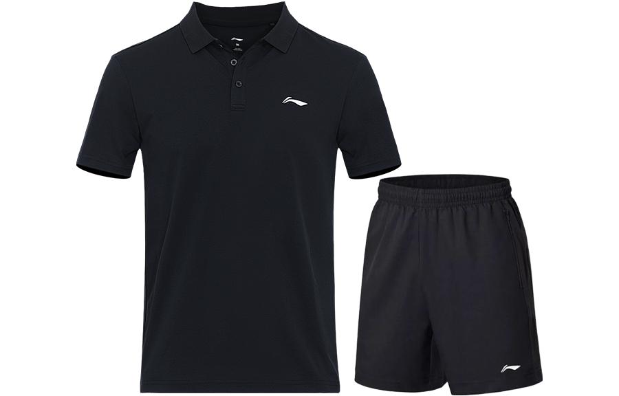 

LINING Бадминтон серия повседневный костюм мужской black