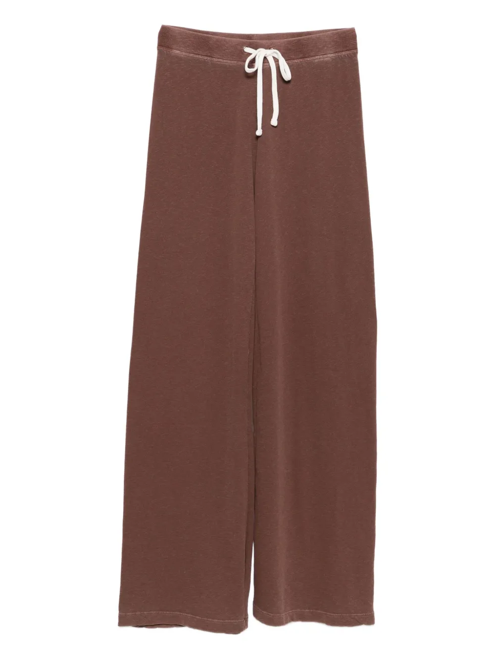 

Хлопковые брюки прямого кроя James Perse, коричневый