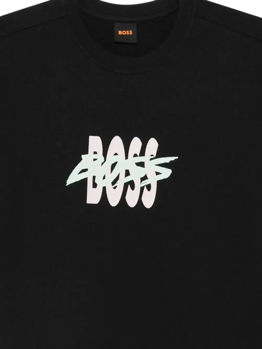Футболка с графическим принтом BOSS, черный — фото 3