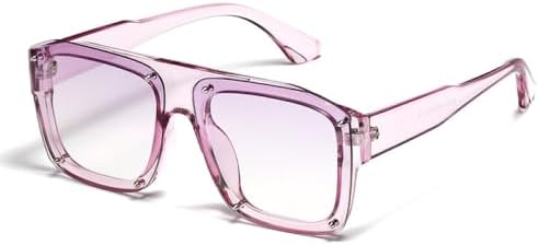 

Модные квадратные солнцезащитные очки 2027 года для мужчин, большие, в стиле панк, черного цвета, солнцезащитные очки для женщин, винтажные, с заклепками MTZJH, Cleapurple