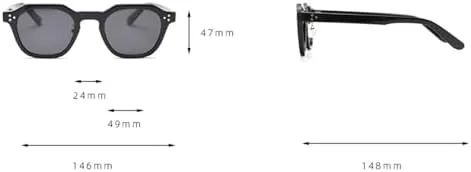 

Солнцезащитные очки в стиле ретро для женщин, оправа многоугольная, поляризованные, защита от ультрафиолета UV400, мужские, зелено-коричневые MTZJH, Leopard With Gray