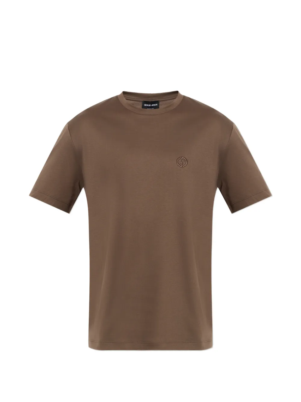 

Футболка с круглым вырезом Giorgio Armani, коричневый
