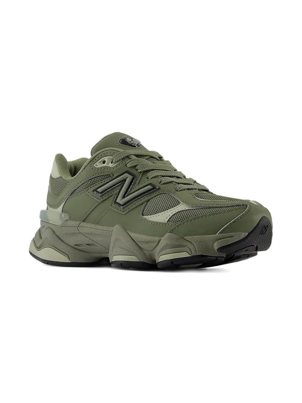 Кроссовки 9060 «Темно-оливковые» New Balance Kids, зеленый — фото 2