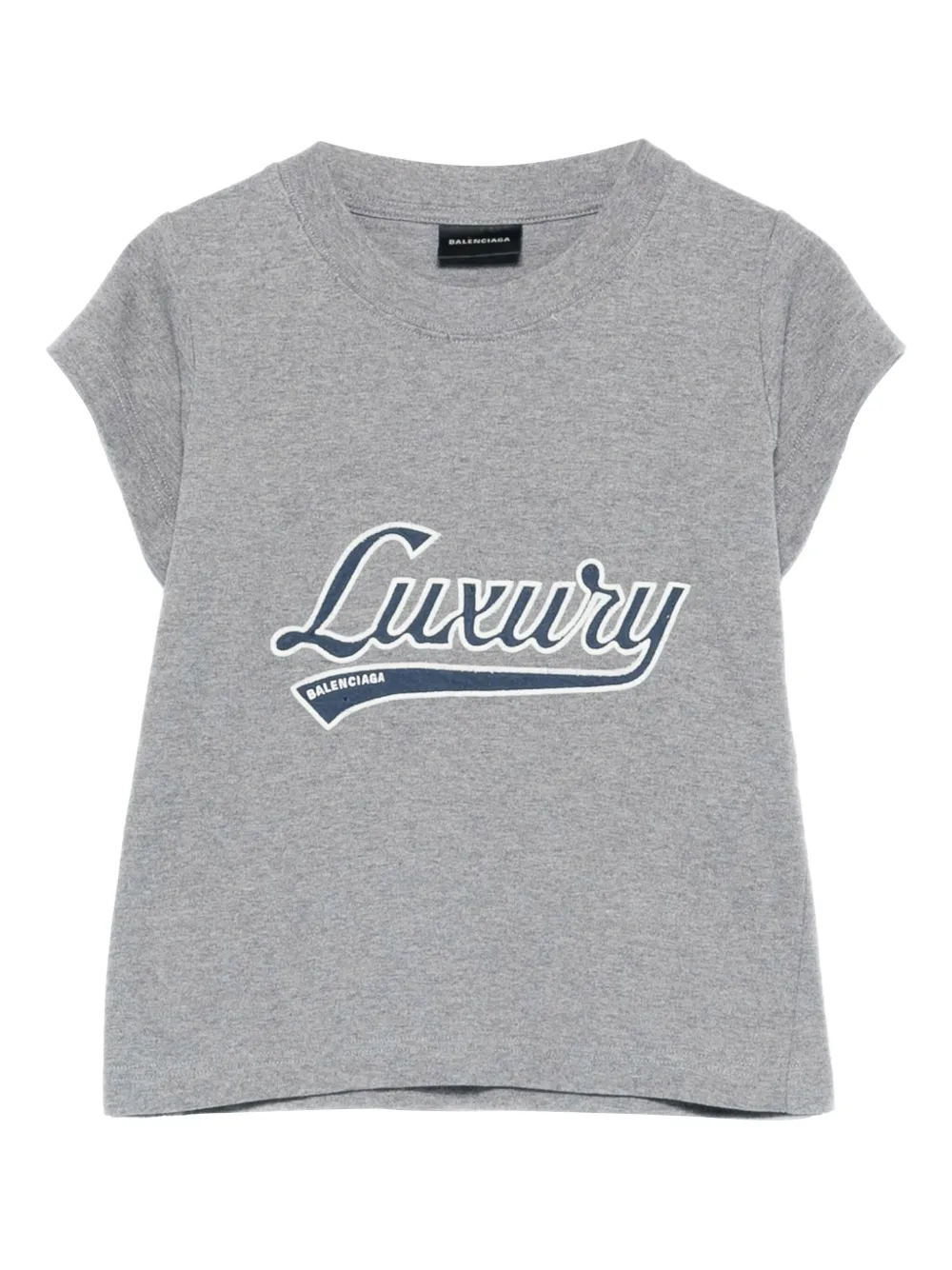 

Футболка с графичным принтом Balenciaga, серый