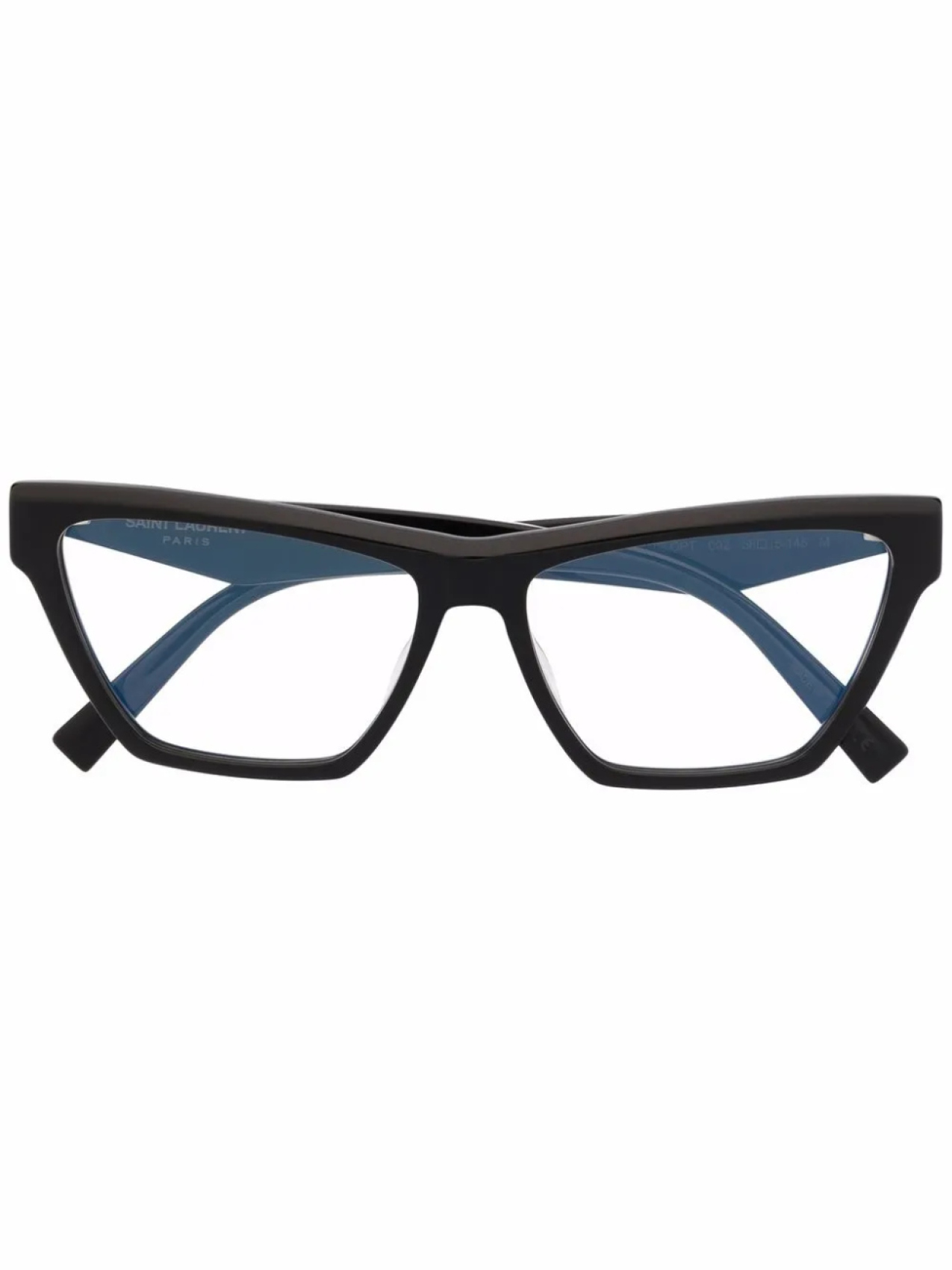 

Очки трапециевидной формы Saint Laurent Eyewear, черный