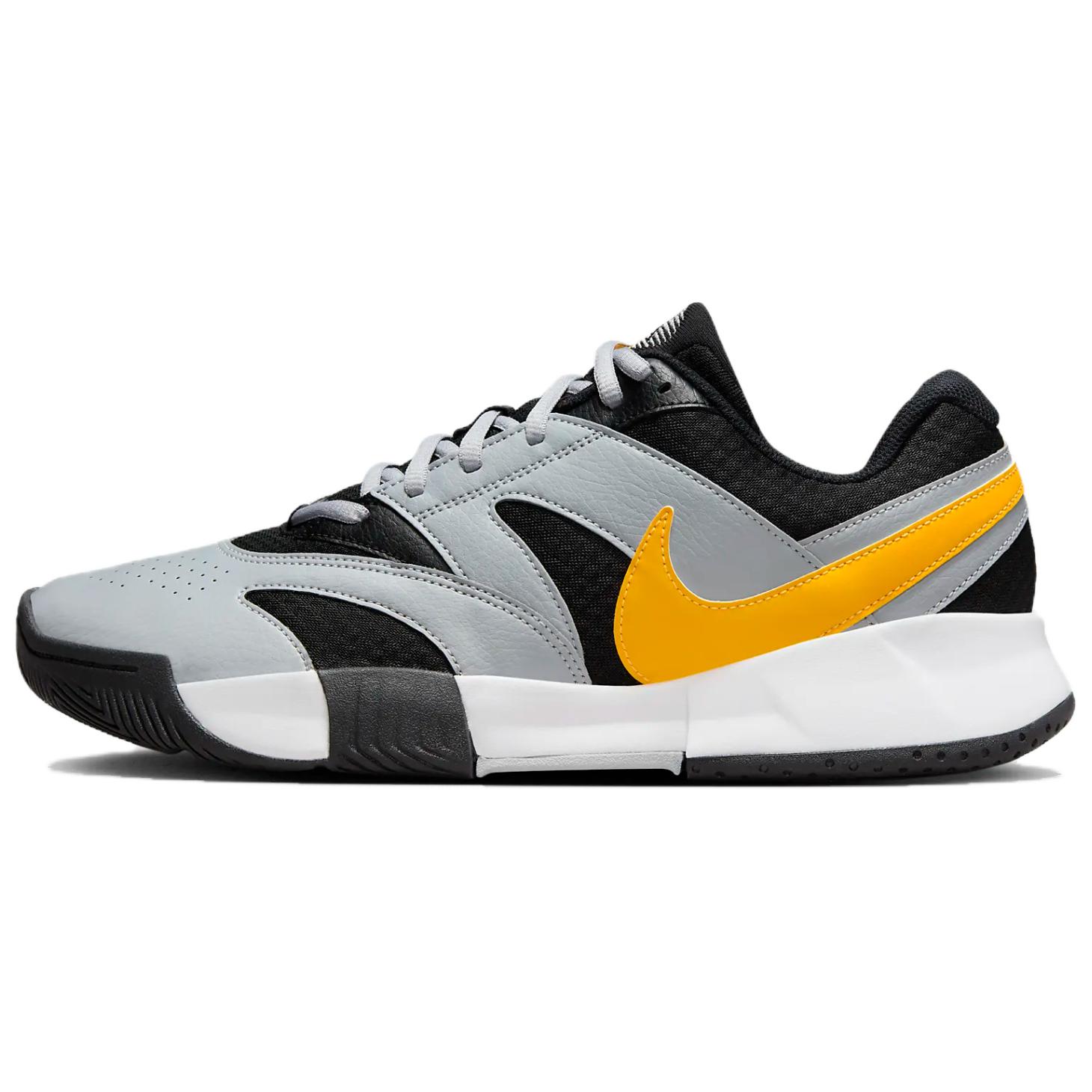 

Теннисные кроссовки Nike Court Lite для мужчин, Black/Wolf Grey/White/Laser Orange