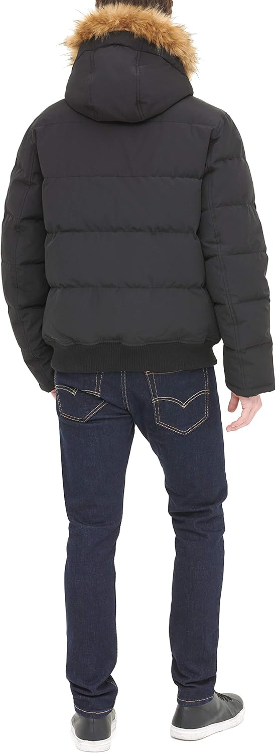 Мужская стеганая куртка-бомбер Tommy Hilfiger Arctic Cloth (стандартная и для больших и высоких), Black — фото 2