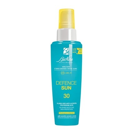 

Солнцезащитный флюид Defence Sun Face Anti-Glare SPF 30 Matte для нормальной и комбинированной кожи Матирующий и антиоксидантный эффект Водостойкий Укрепляет и восстанавливает кожу 50 мл Bionike
