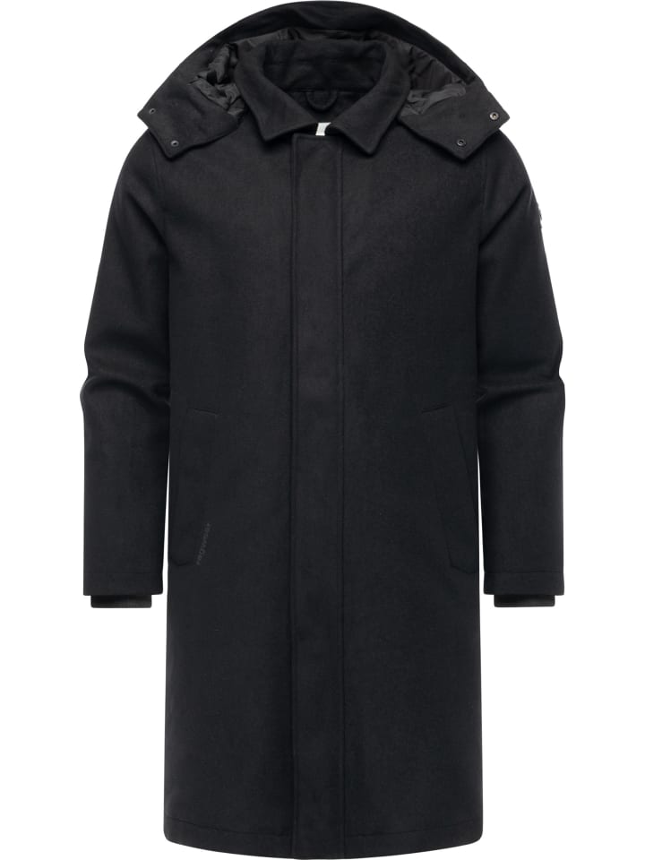 

Ragwear Зимнее пальто Isaq Felt YOUMODO черного цвета