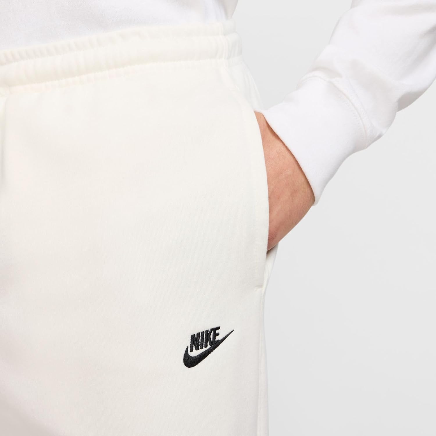Nike - Брюки-джоггеры French Terry Club - Мужские, Брюки, Sail/Sail/Black — фото 4