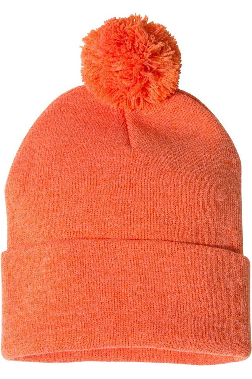 

Вязаная шапка Sportsman Pom-Pom 12, цвет heather orange