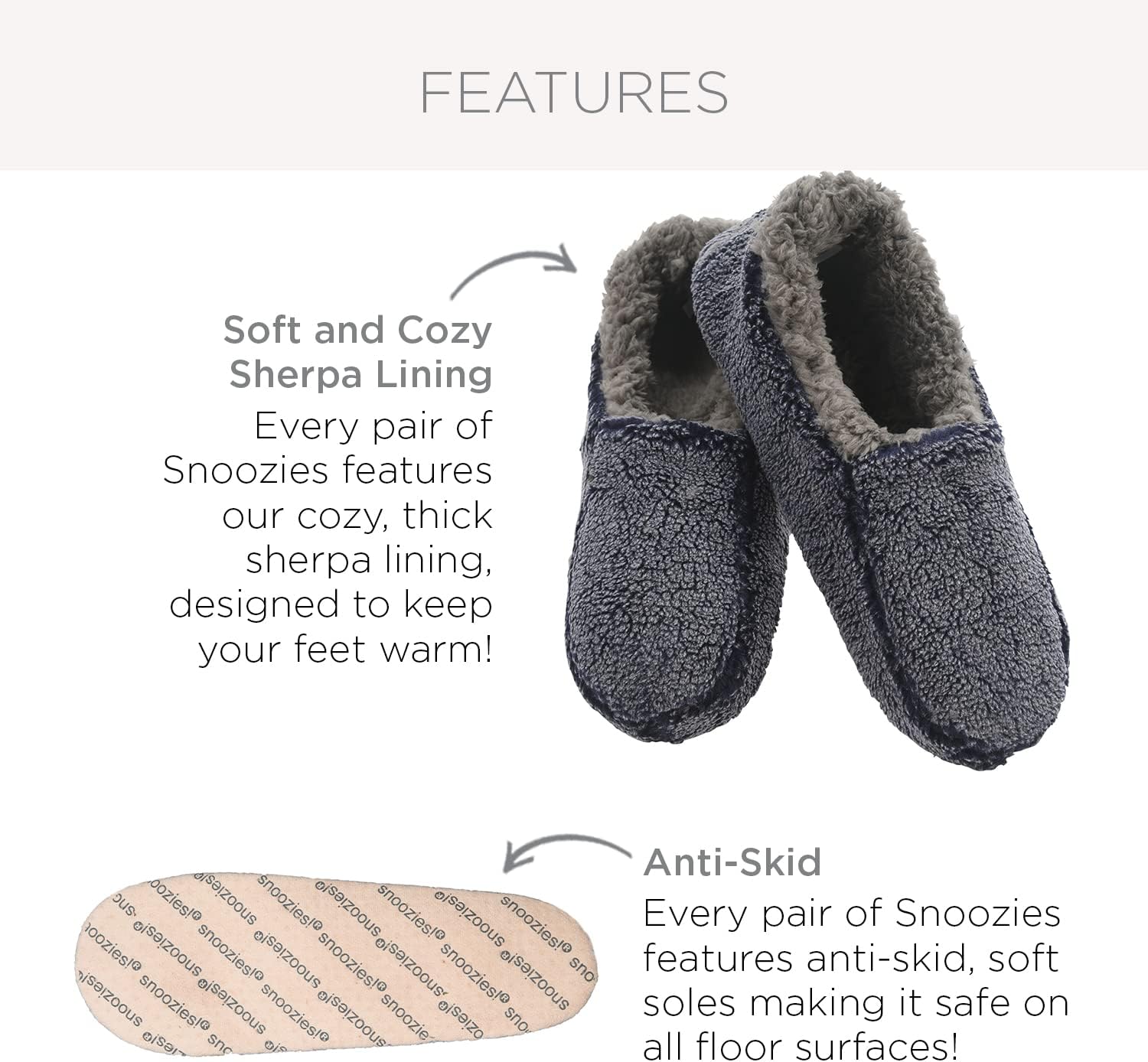 Мужские легкие пледовые тапочки Snoozies, тапочки для дома с мягкой нескользящей подошвой, Tan — фото 3