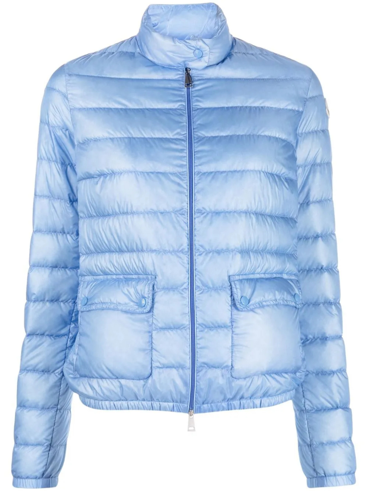 

Moncler пуховик на молнии, синий
