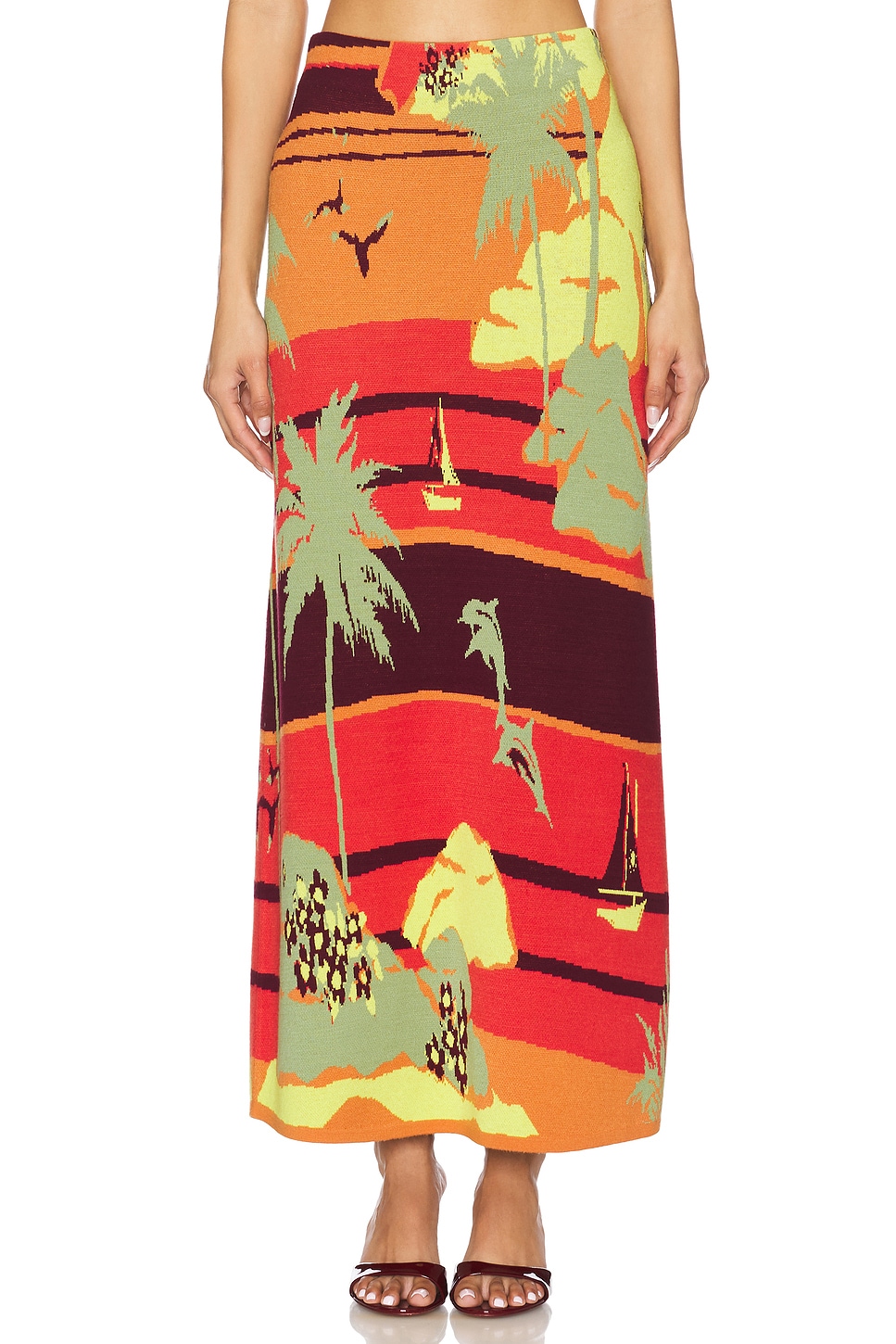 

Вязаная юбка Palm Island от Alemais, multi