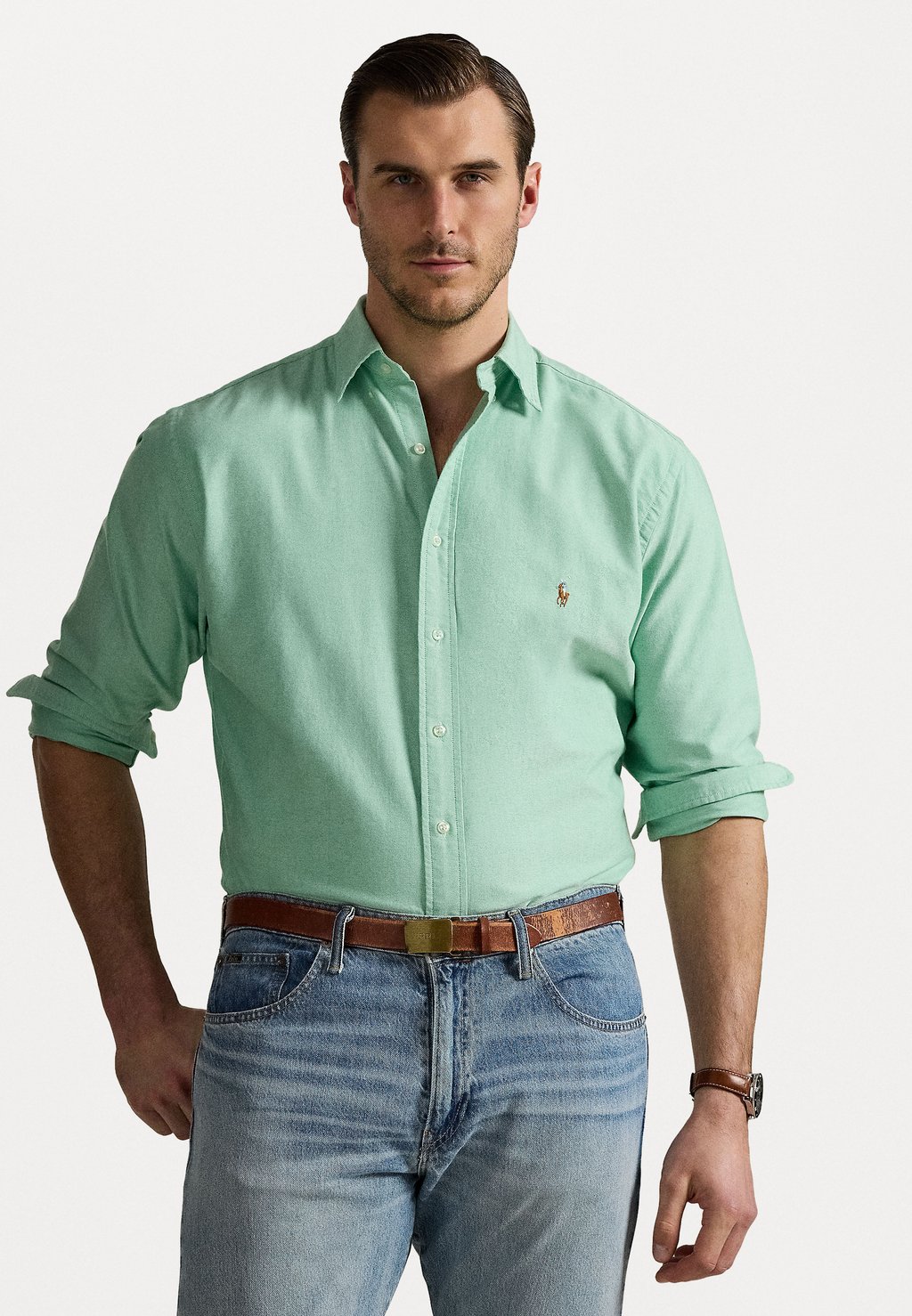 

Рубашка THE ICONIC OXFORD SHIRT Polo Ralph Lauren Big & Tall, зеленый