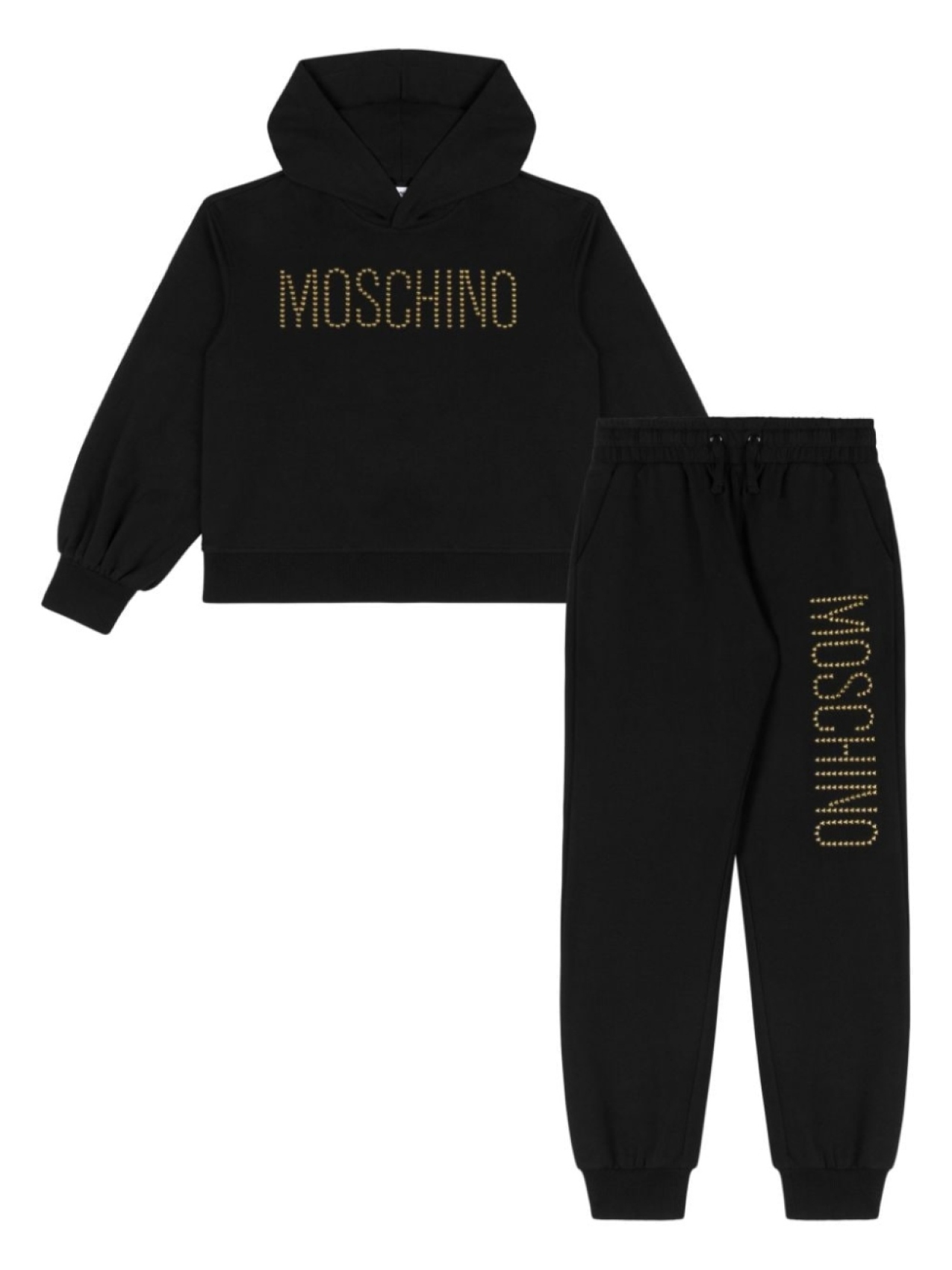 

Moschino Kids спортивный костюм с логотипом, черный