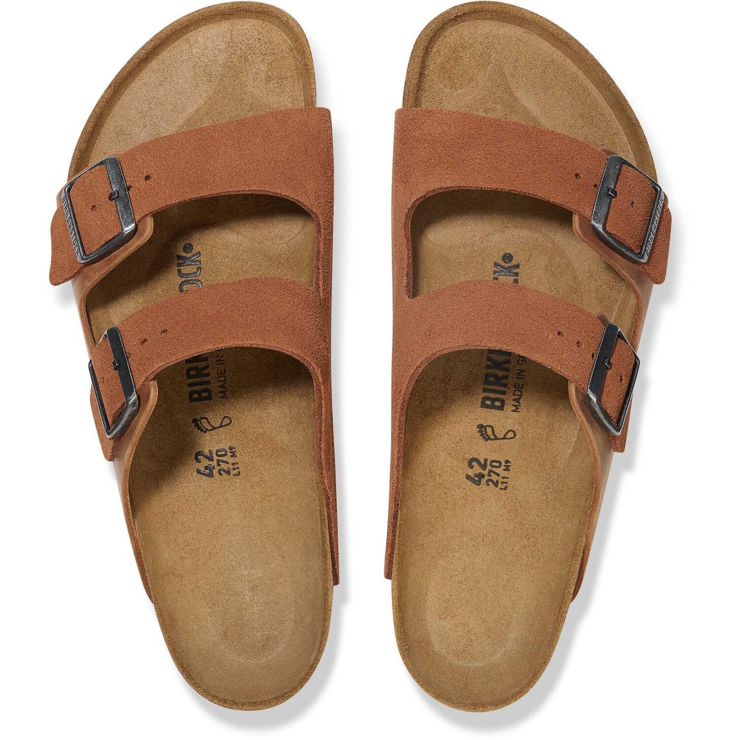 Мужские сандалии Arizona Birkenstock, Cognac — фото 3