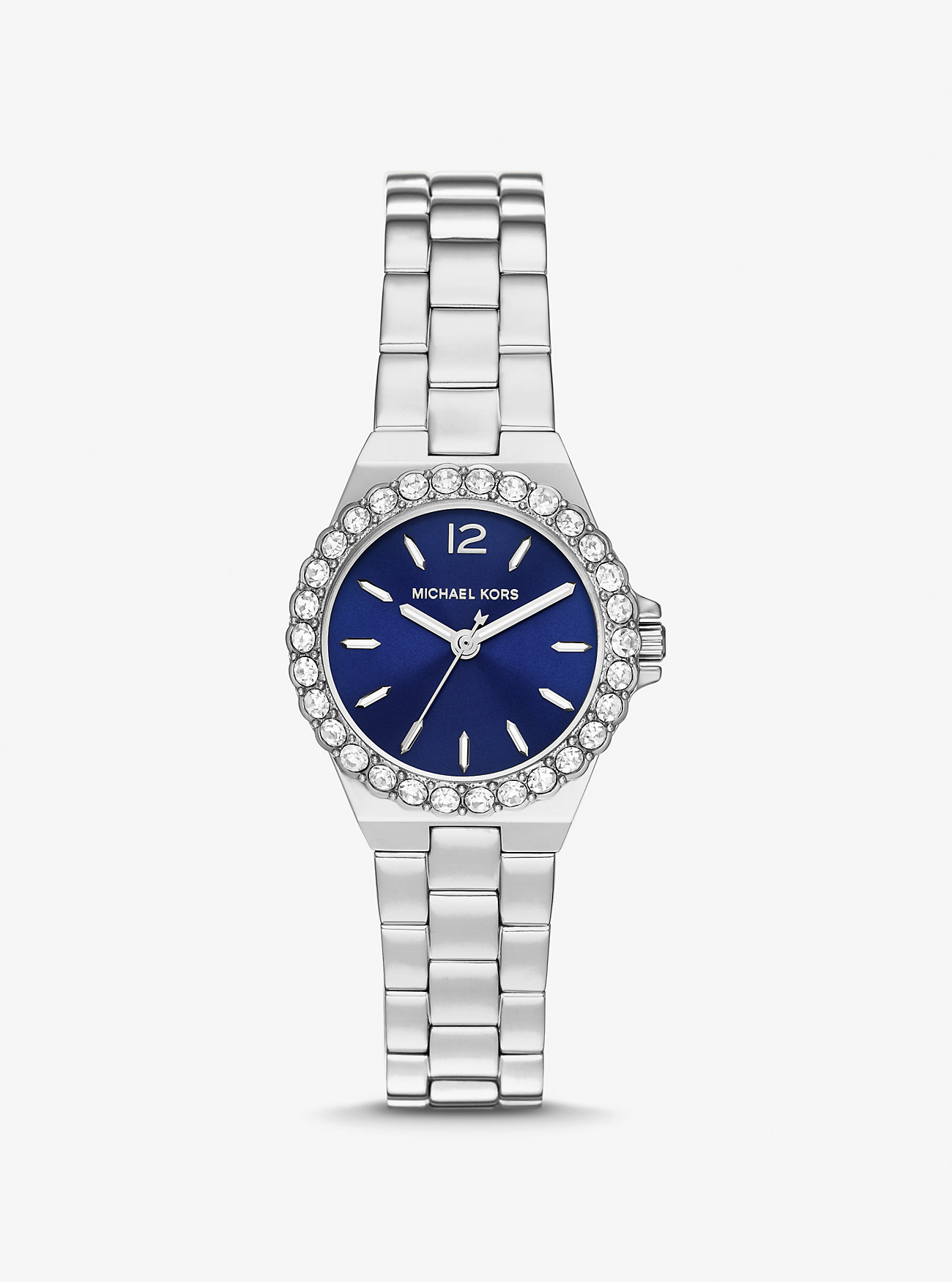 

Мини-часы Lennox Pavé серебристого цвета Michael Kors, серебряный