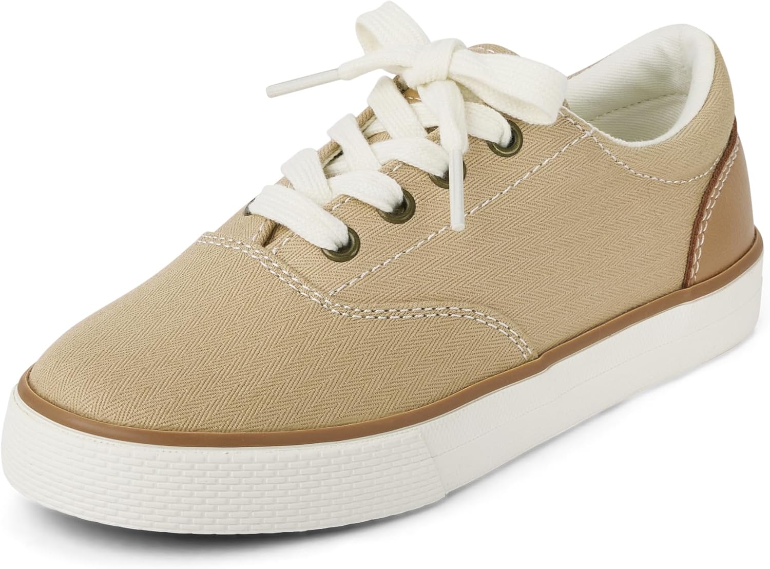 

Кеды низкие шнуровка для мальчиков The Children's Place, бежевый