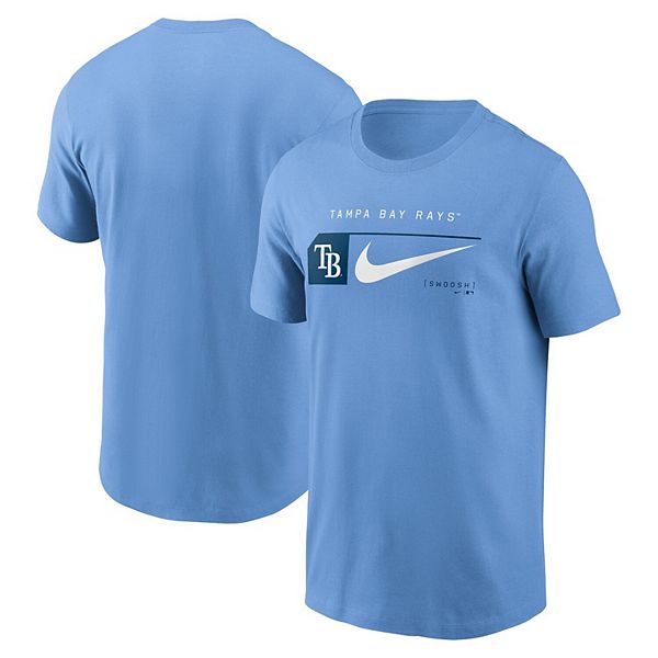 

Мужская футболка Tampa Bay Rays Team Swoosh Lockup светло-голубого цвета Nike