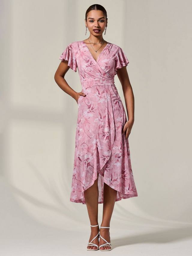 

Платье-миди с запахом для миниатюрных Jolie Moi