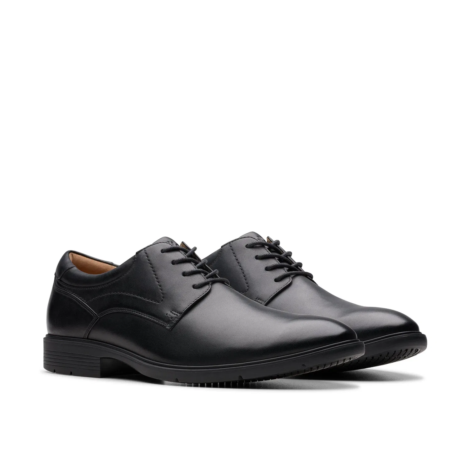 Туфли оксфорды кожаные черные Clarks, черный — фото 4