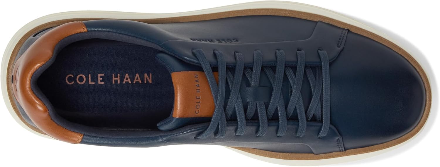 Мужские кроссовки Cole Haan GrandPro Court Skyweave, слоновая кость/синий — фото 2