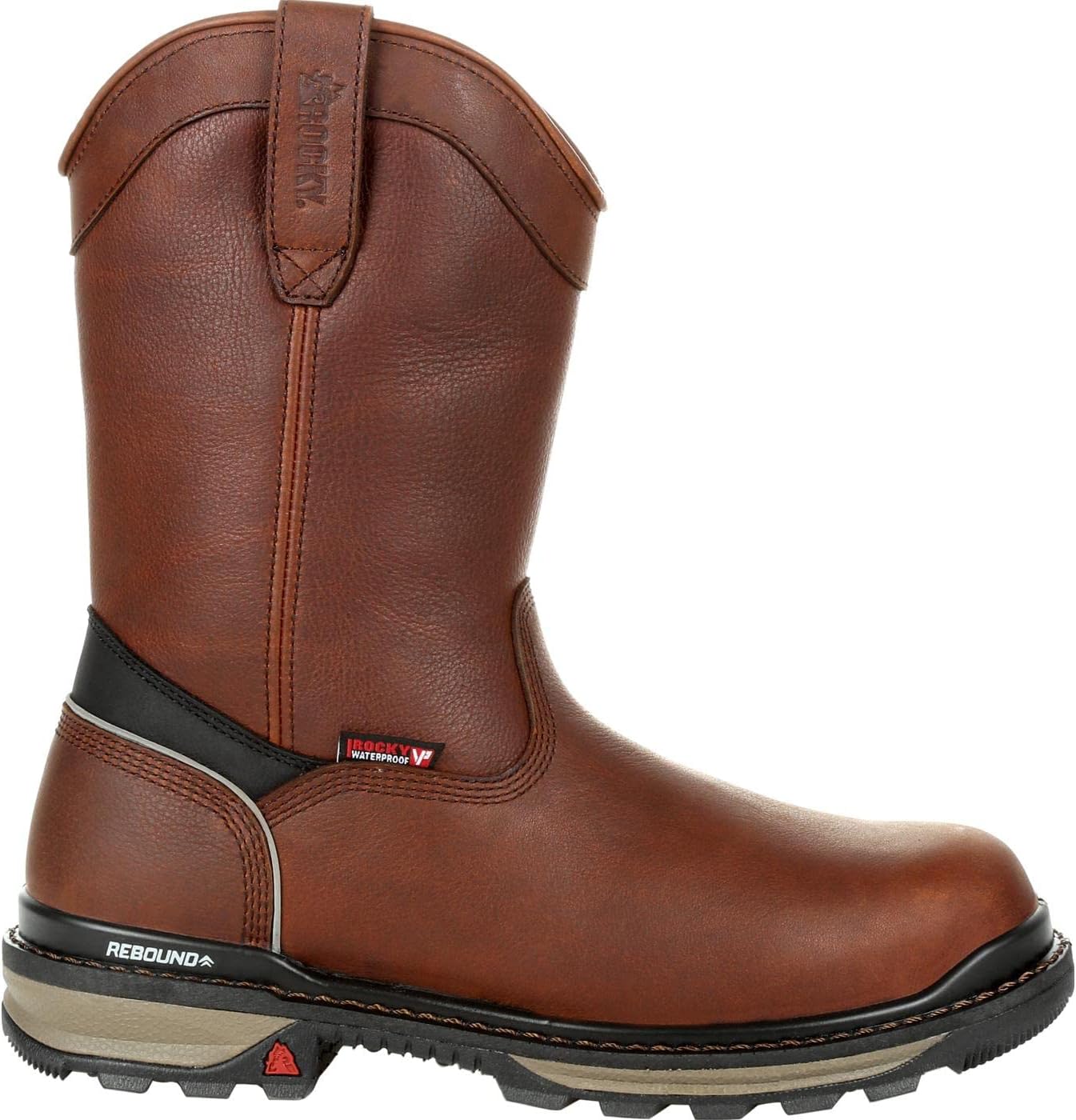 

Водонепроницаемые ботинки ROCKY с композитным носком и отверстием для натягивания, темно-коричневый