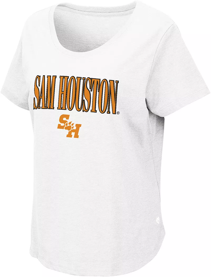 

Женская белая футболка Colosseum Sam Houston Bearkats
