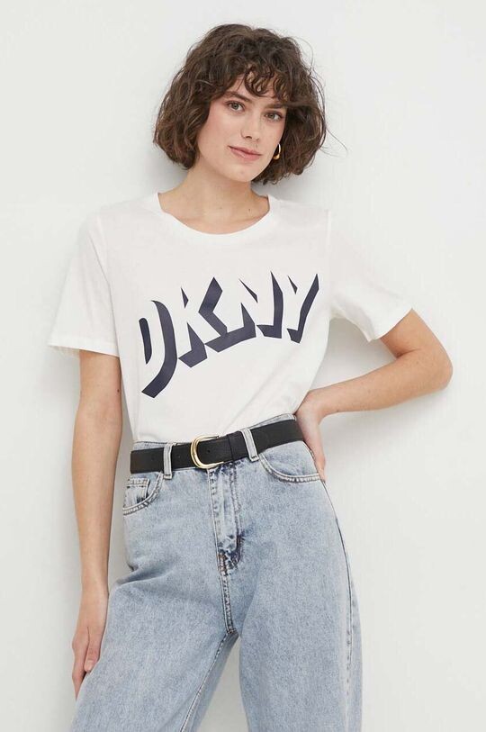 

Хлопковая футболка Dkny, белый