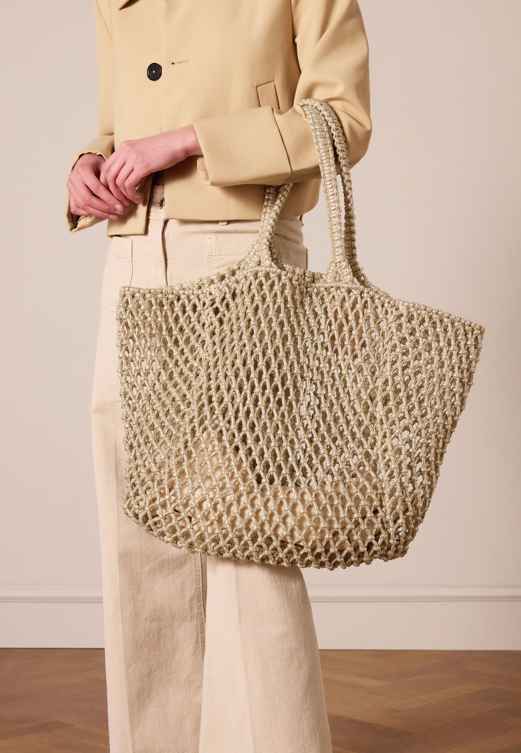 

Сумка-тоут Manfield, золотой