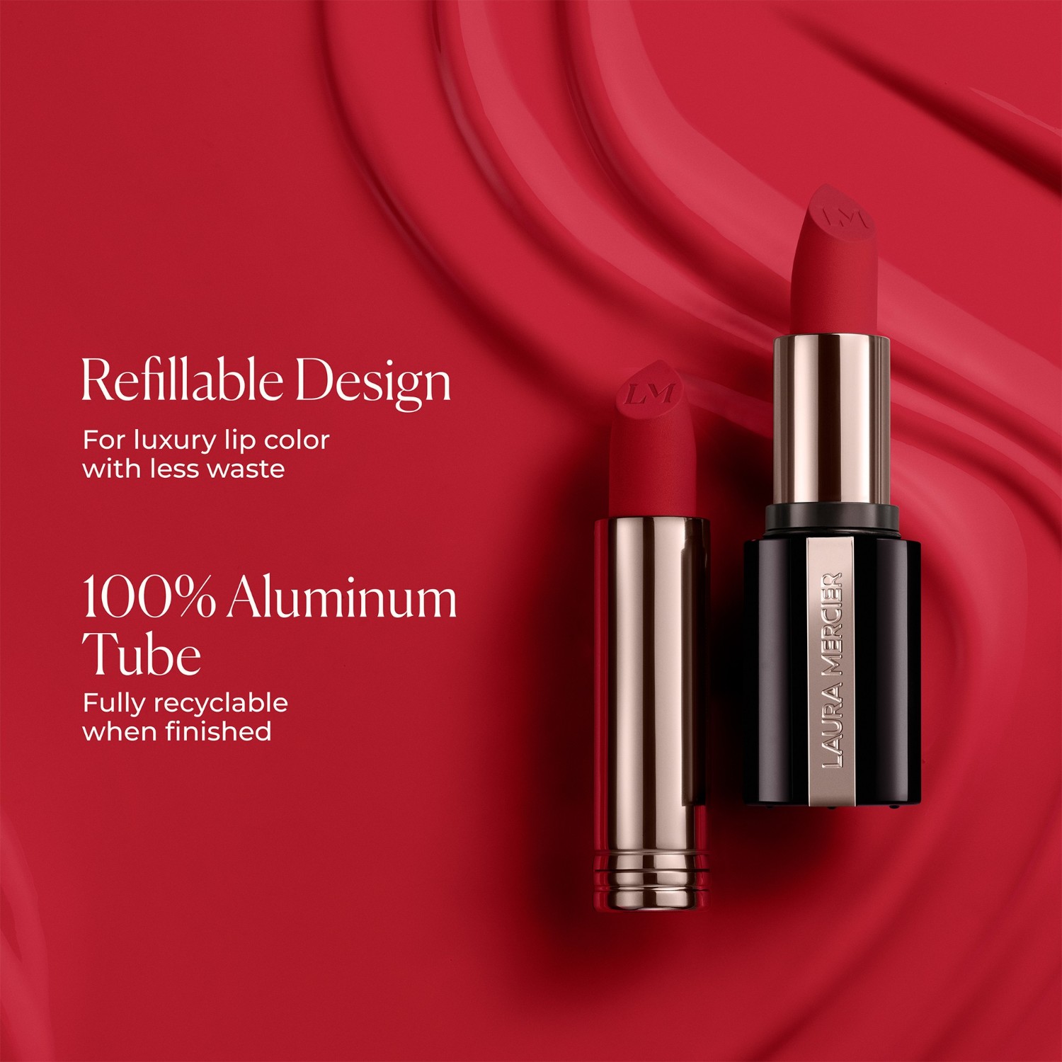 Помада для губ caviar smoothing matte lipstick 668 rose crepe Laura Mercier, 610 blush chenille, вес 3.8 гр. — фото 3