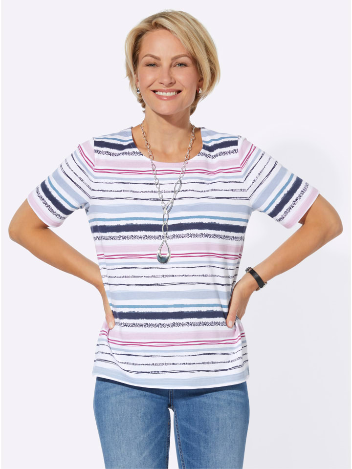 

Полосатая рубашка в сине-розовую полоску WITT WEIDEN