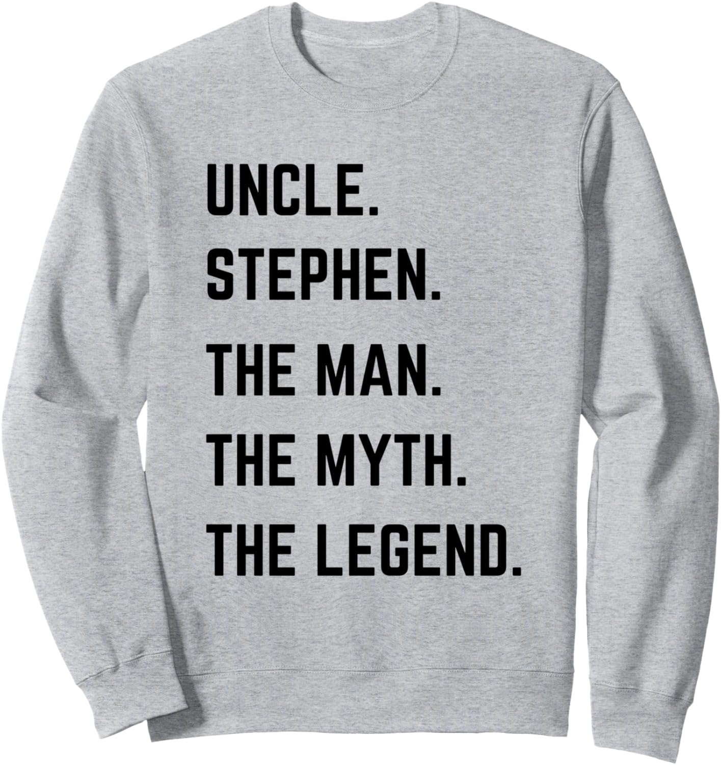 

Толстовка «Дядя Стивен - легендарный человек» ко Дню отца Uncle The Man The Myth The Legend Mens Gifts, серый