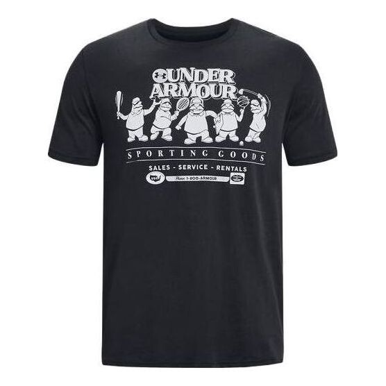 

Футболка coach sporting goods t-shirt 'black' Under Armour, черный